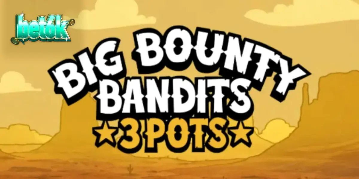 Interface do slot Big Bounty Bandits: 3 Pots com estilo de animação clássica
